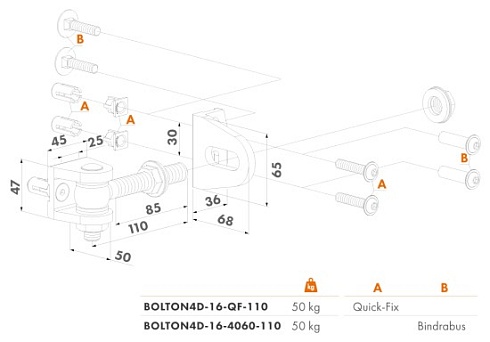 Купить Прикручиваемая петля Locinox (Бельгия) BOLTON4D-16-QF — для калитки и ворот в Гуково